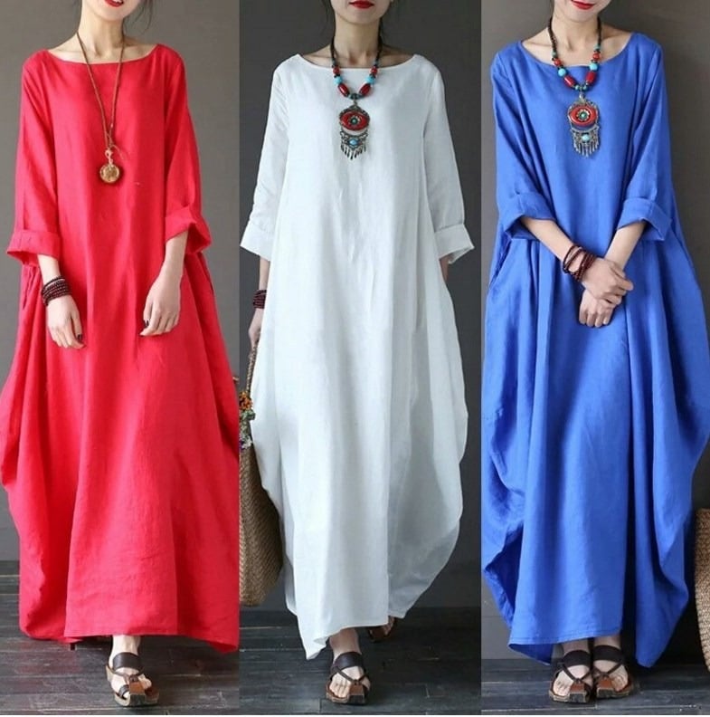 Linen Dress with Natural Elegance