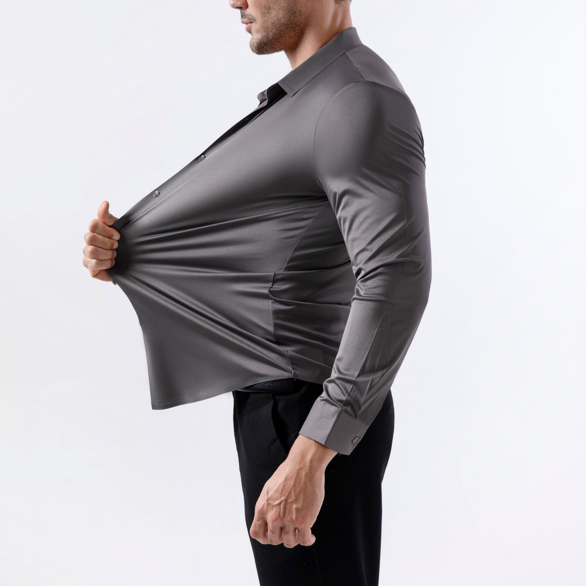 Men’s Slim Fit Stretch Wrinkle-free Shirt 🔥Buy 2 Free Shipping