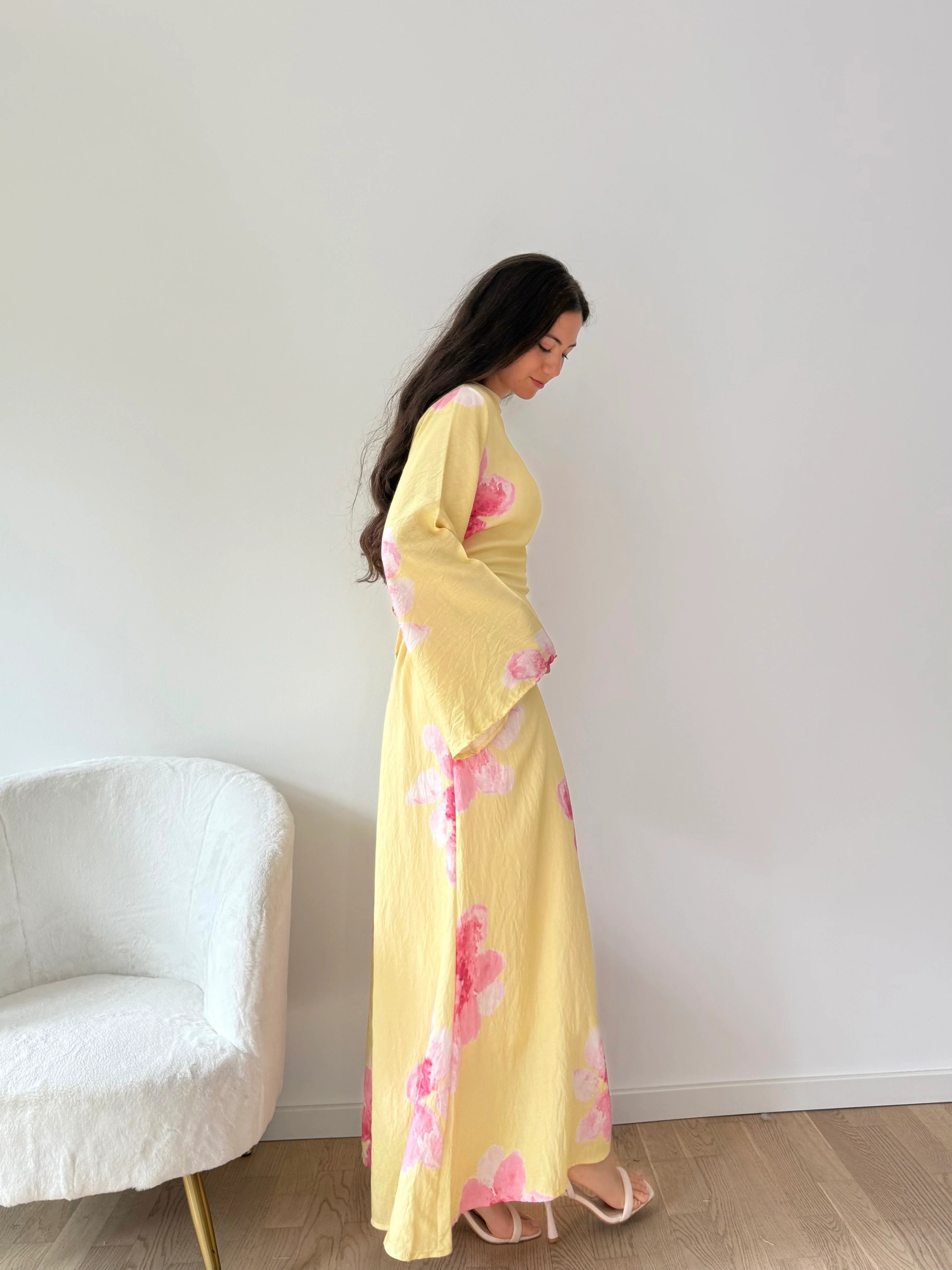 Almost Gone! Ankle-Length Floral Maxi Dress(BUY 2 FREE SHIPPING)