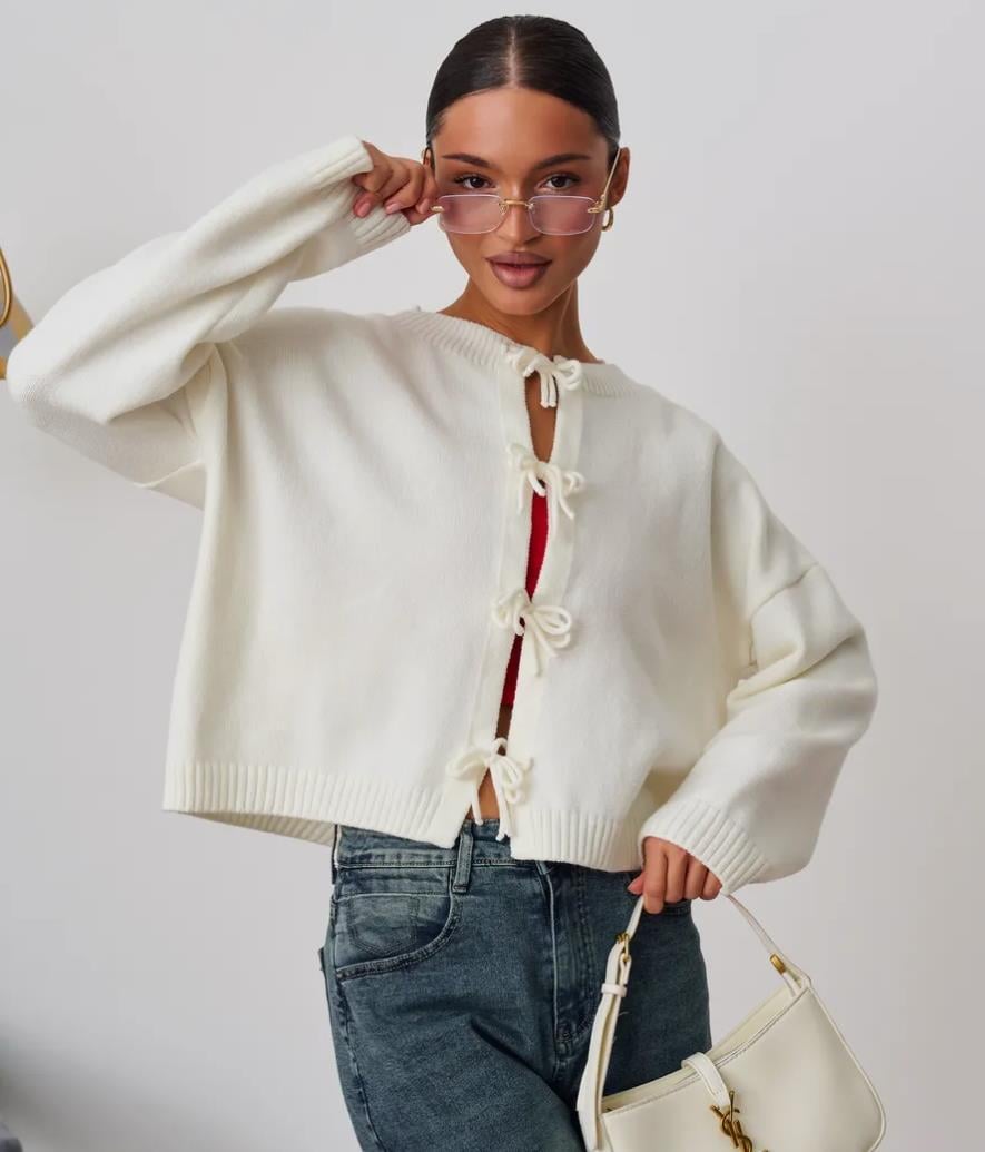 Cardigan Sweaters for Women Trendy 2025 Fall Open Front Long Sleeve