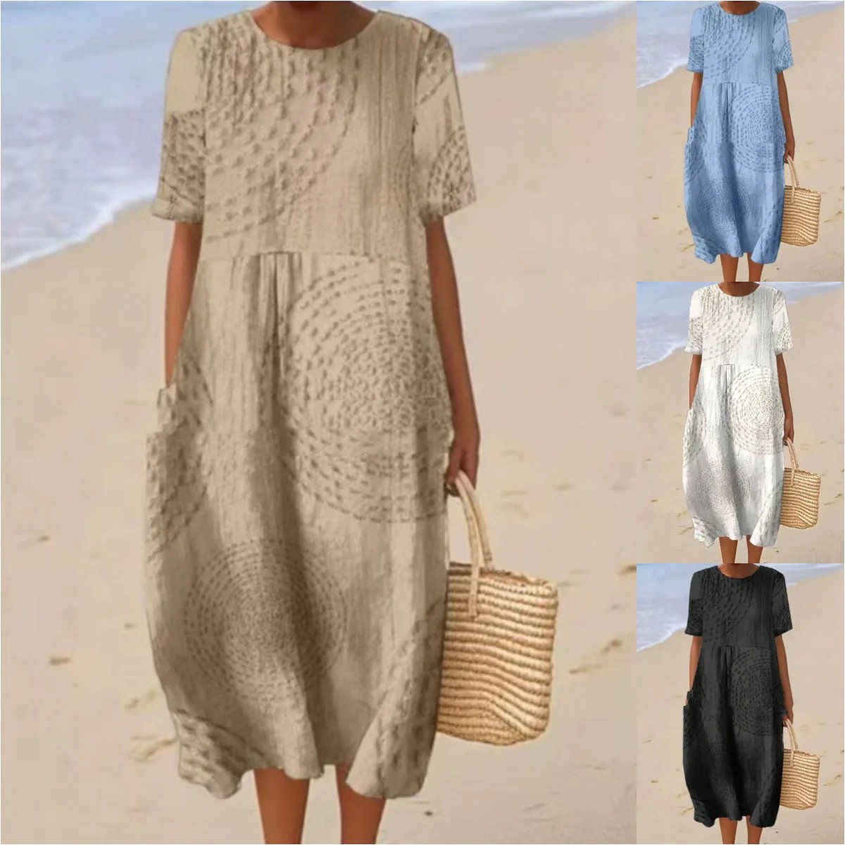 Casual midi dresses for women