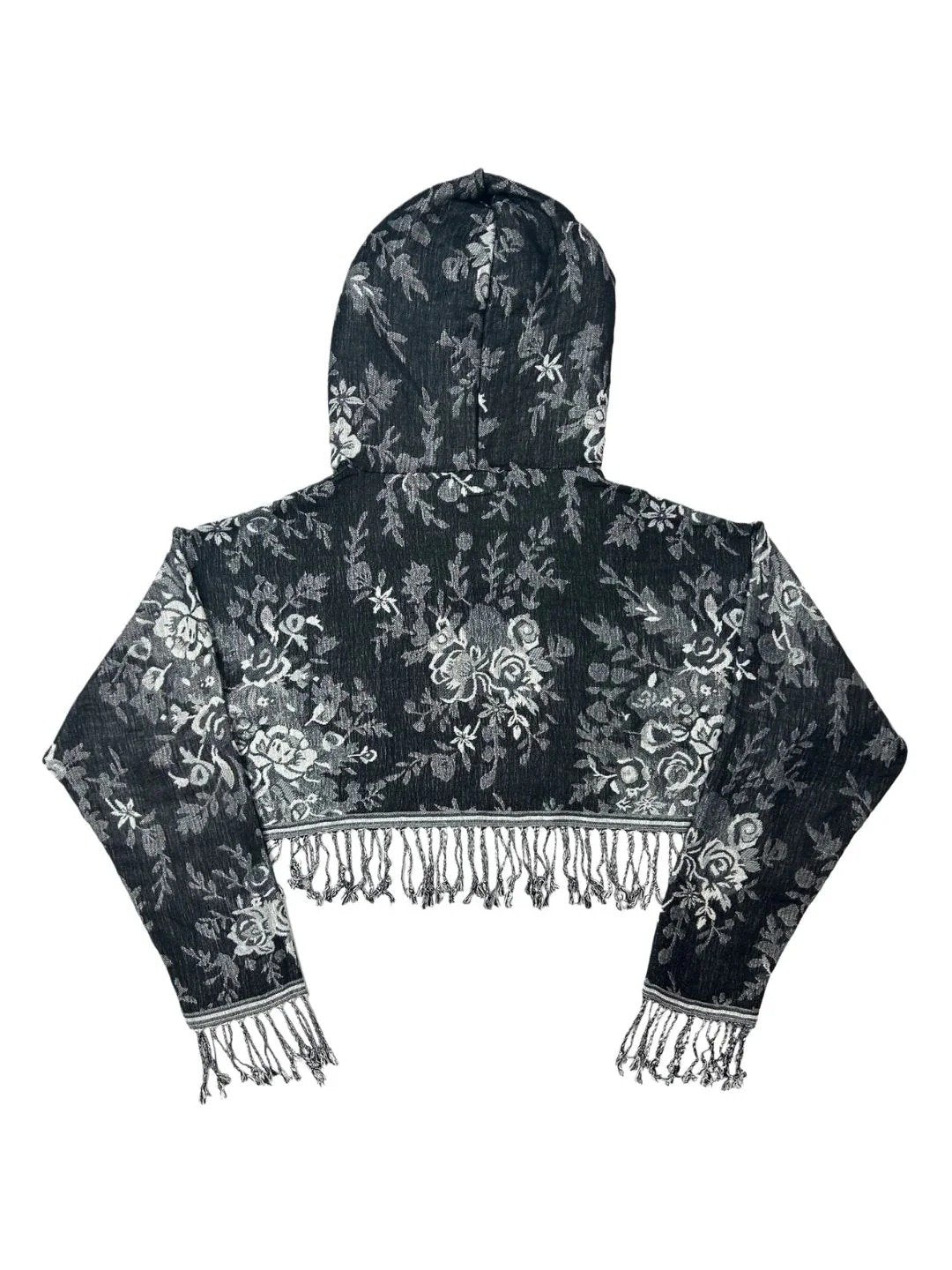 Cashmere Pashmina Cropped Hoodie(FREE SHIPPING)