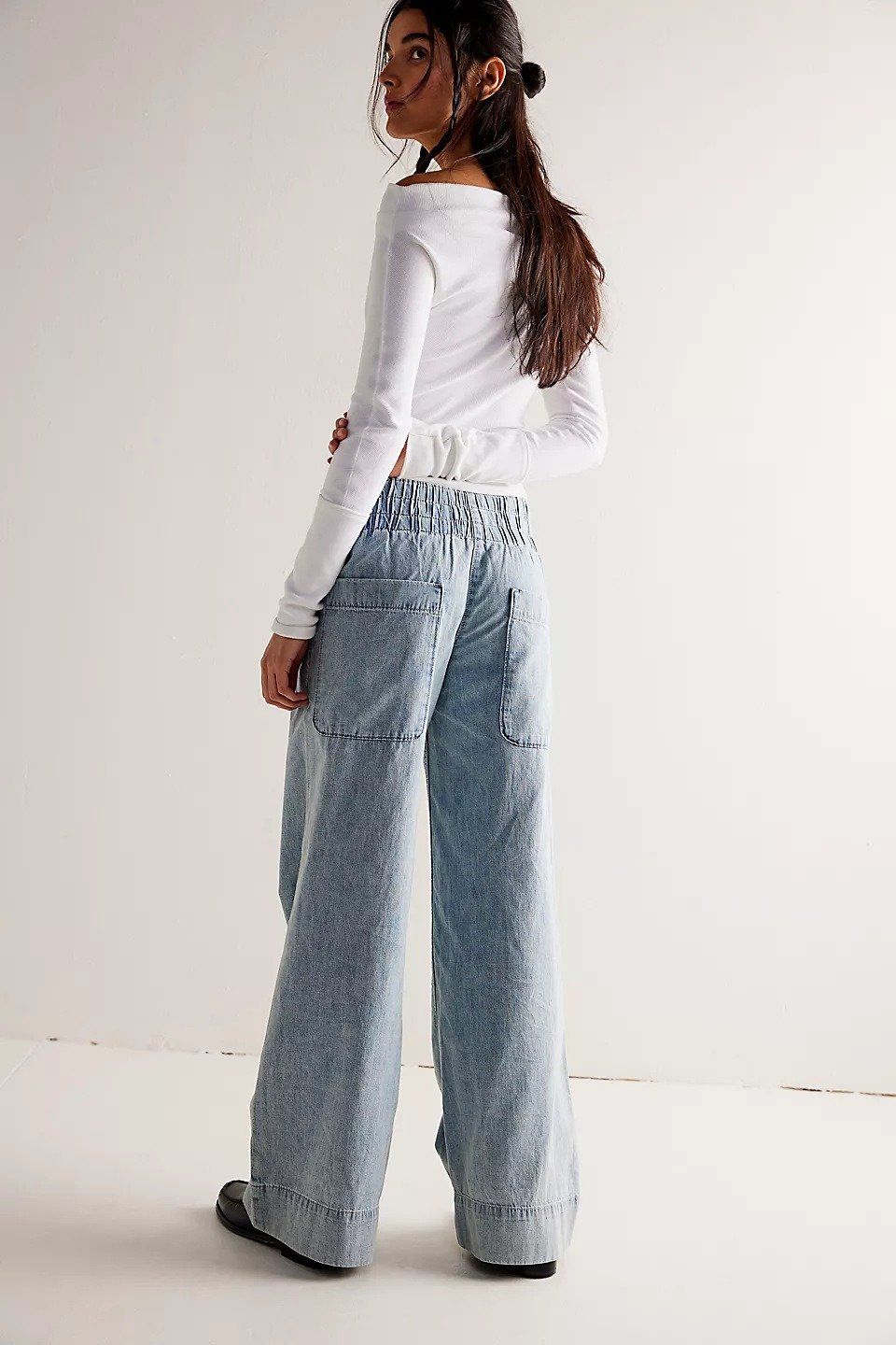 Breezy Denim Pull-On Jeans (Buy 2 Free Shipping)