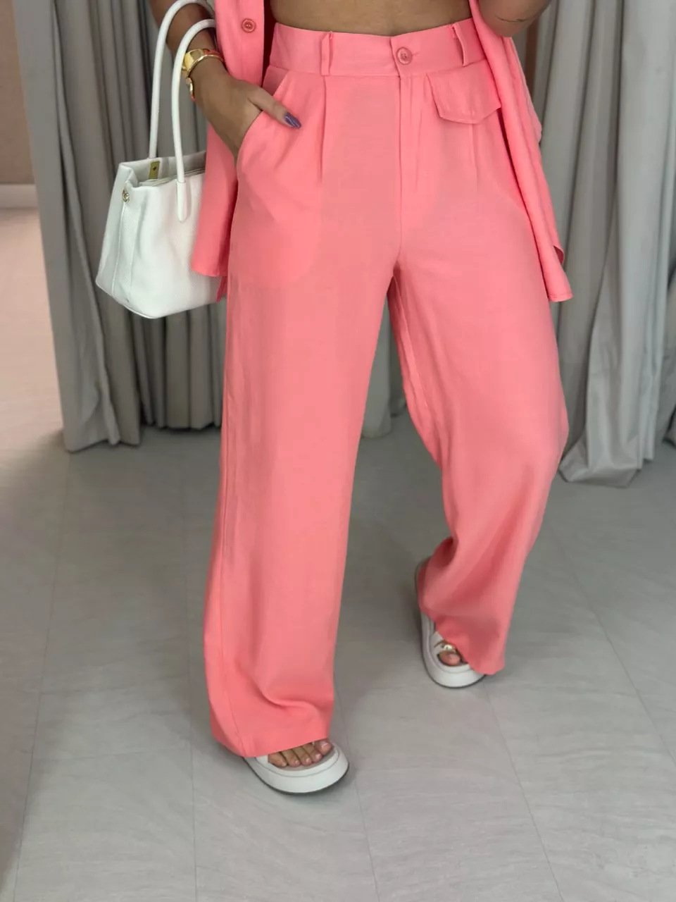 Chic Tie-Front Outfit Set