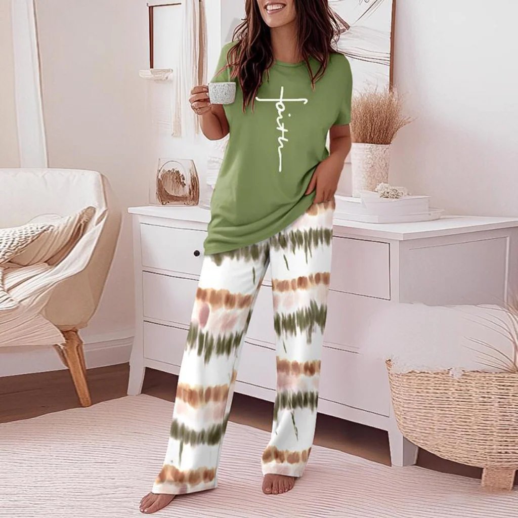 2-Piece Floral Ombre Set