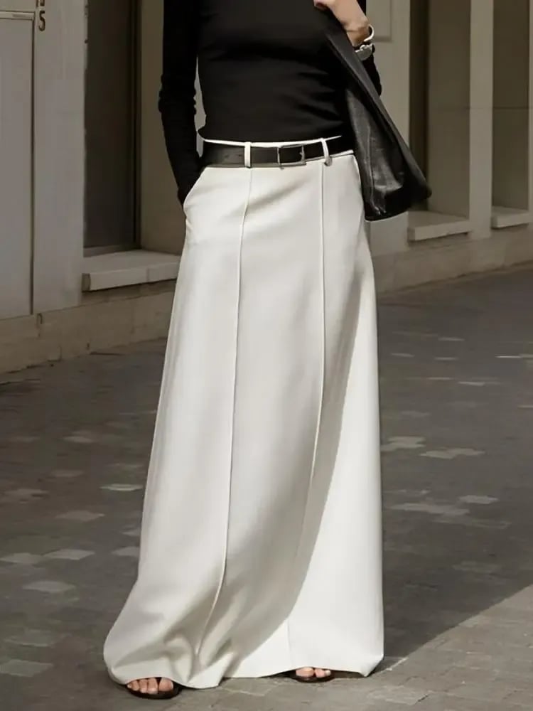 High Waist Long Skirt