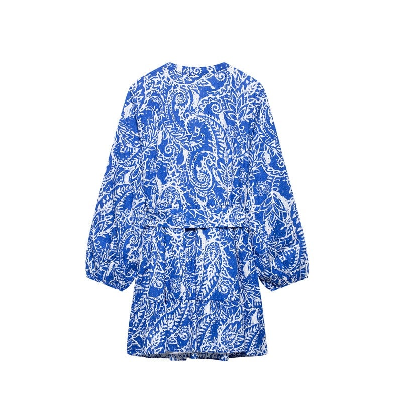 CHARLOTTE | Boho Belted Mini Dress