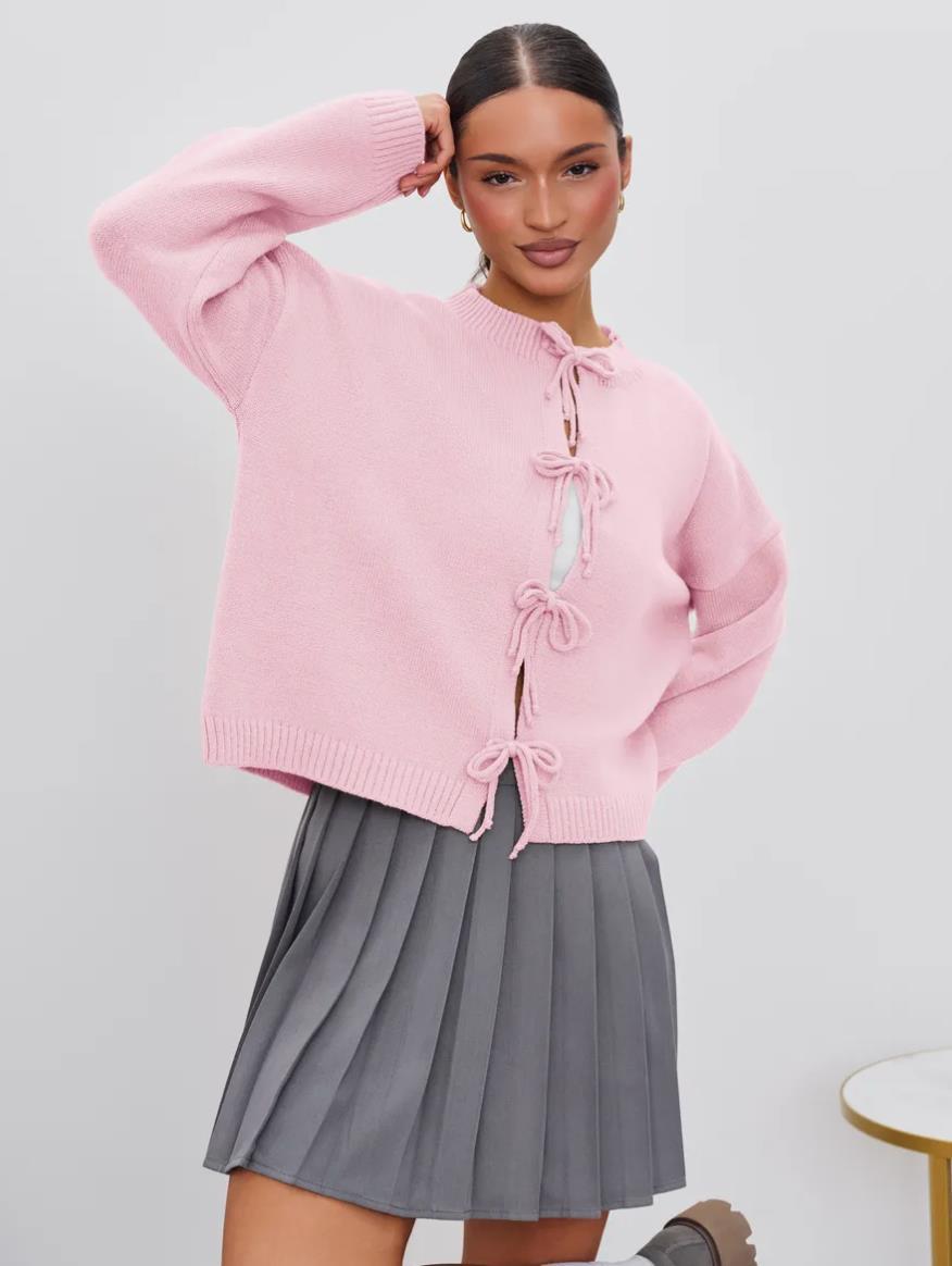 Cardigan Sweaters for Women Trendy 2025 Fall Open Front Long Sleeve