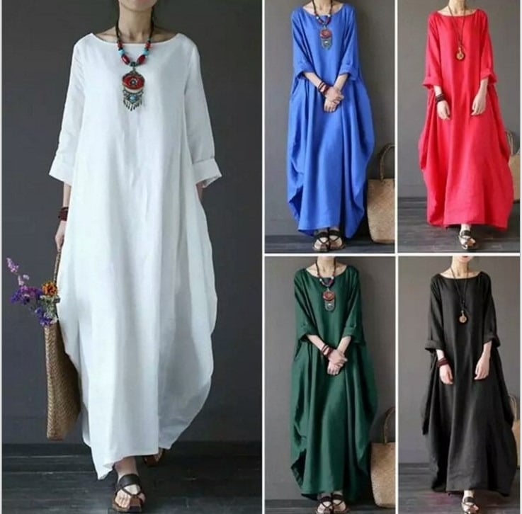 Linen Dress with Natural Elegance
