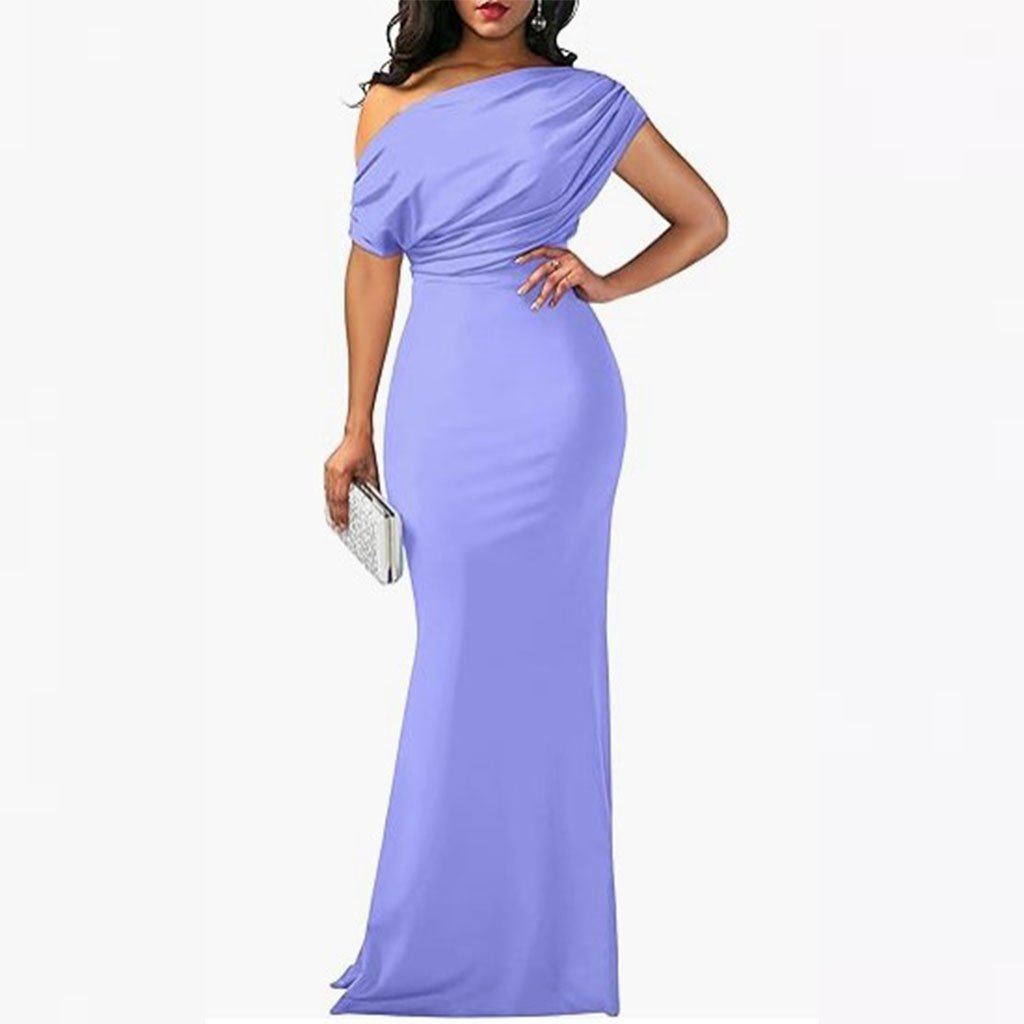2025 New Women's Elegant Sleeveless Off-Shoulder Bodycon Evening Dress