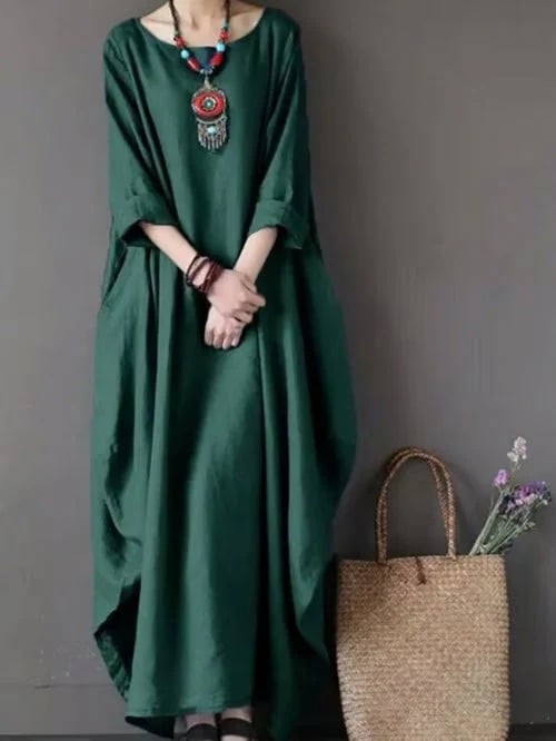 Linen Dress with Natural Elegance