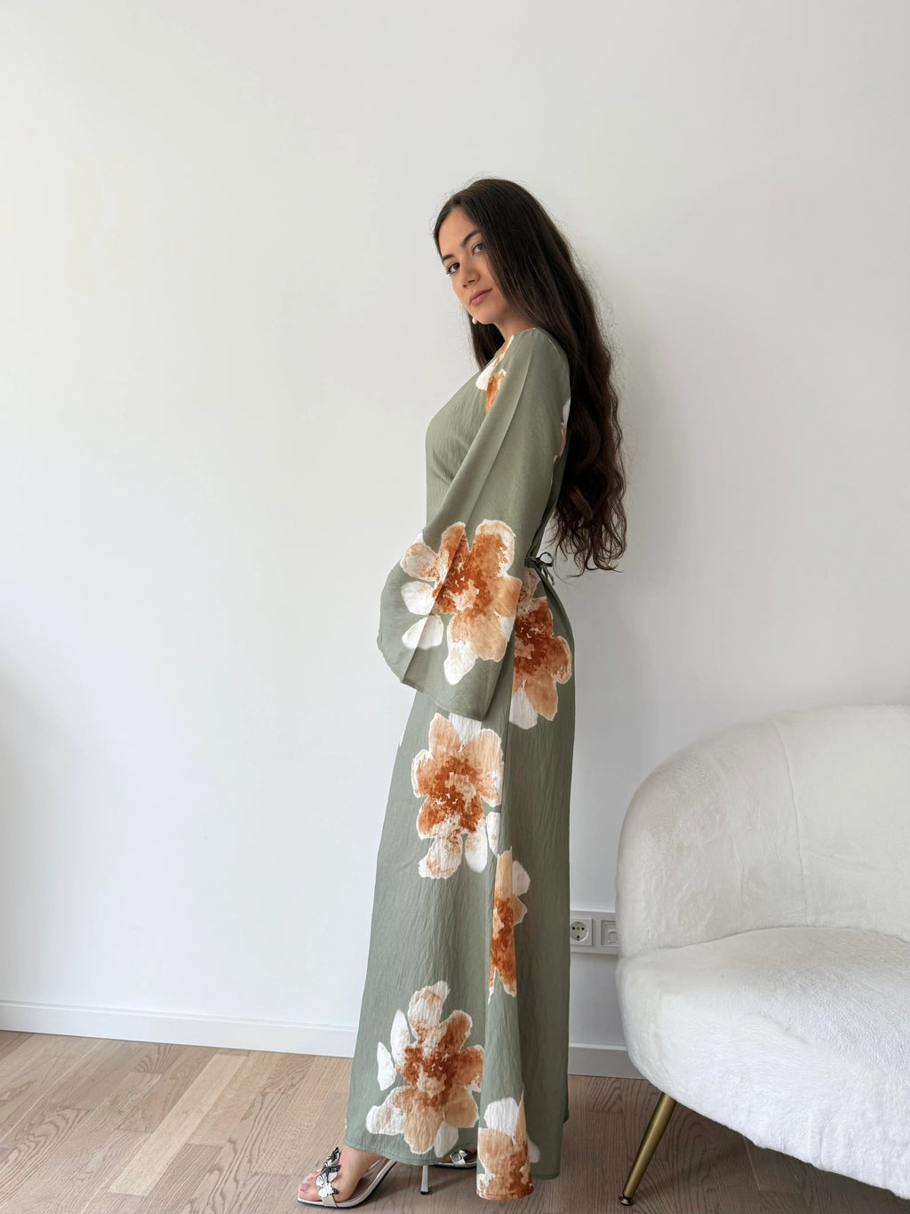 Almost Gone! Ankle-Length Floral Maxi Dress(BUY 2 FREE SHIPPING)