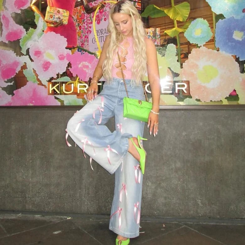 The Final Bow Down Wide Leg Jeans