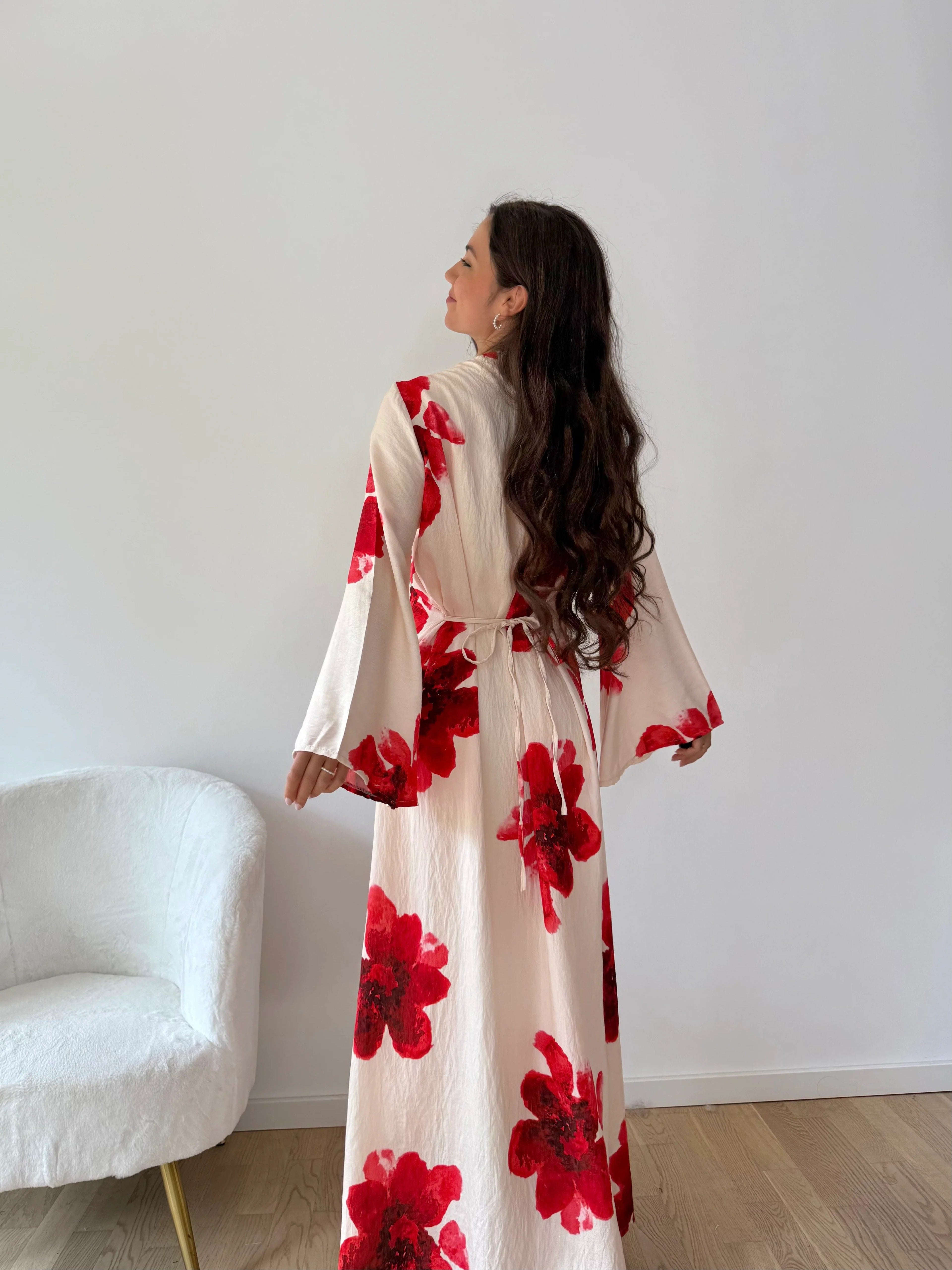 Almost Gone! Ankle-Length Floral Maxi Dress(BUY 2 FREE SHIPPING)