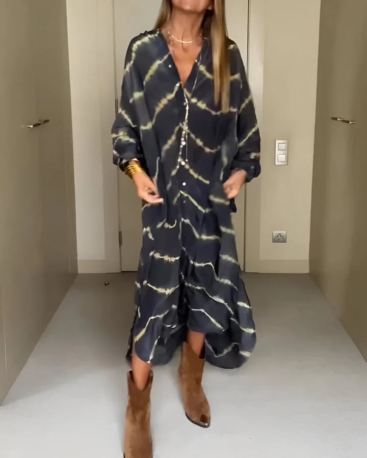 Boho Striped Maxi Dress