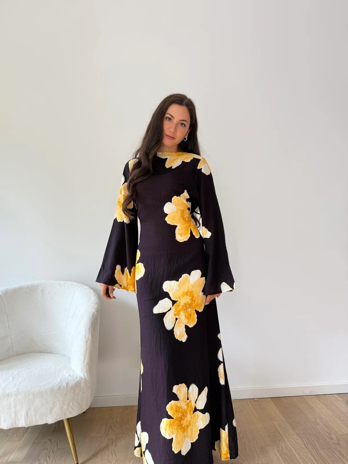 Almost Gone! Ankle-Length Floral Maxi Dress(BUY 2 FREE SHIPPING)
